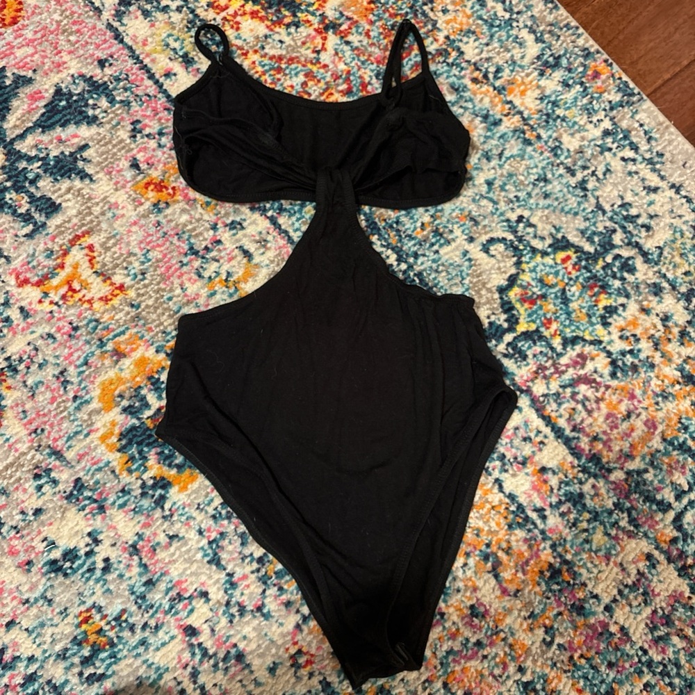 Black Cutout Bodysuit